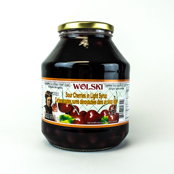 Wolski Sour Cherries in Light Syrup
