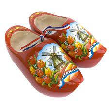 Holland Red Wooden Clogs