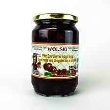 Wolski Unpitted Red Sour Cherries in Light Syrup