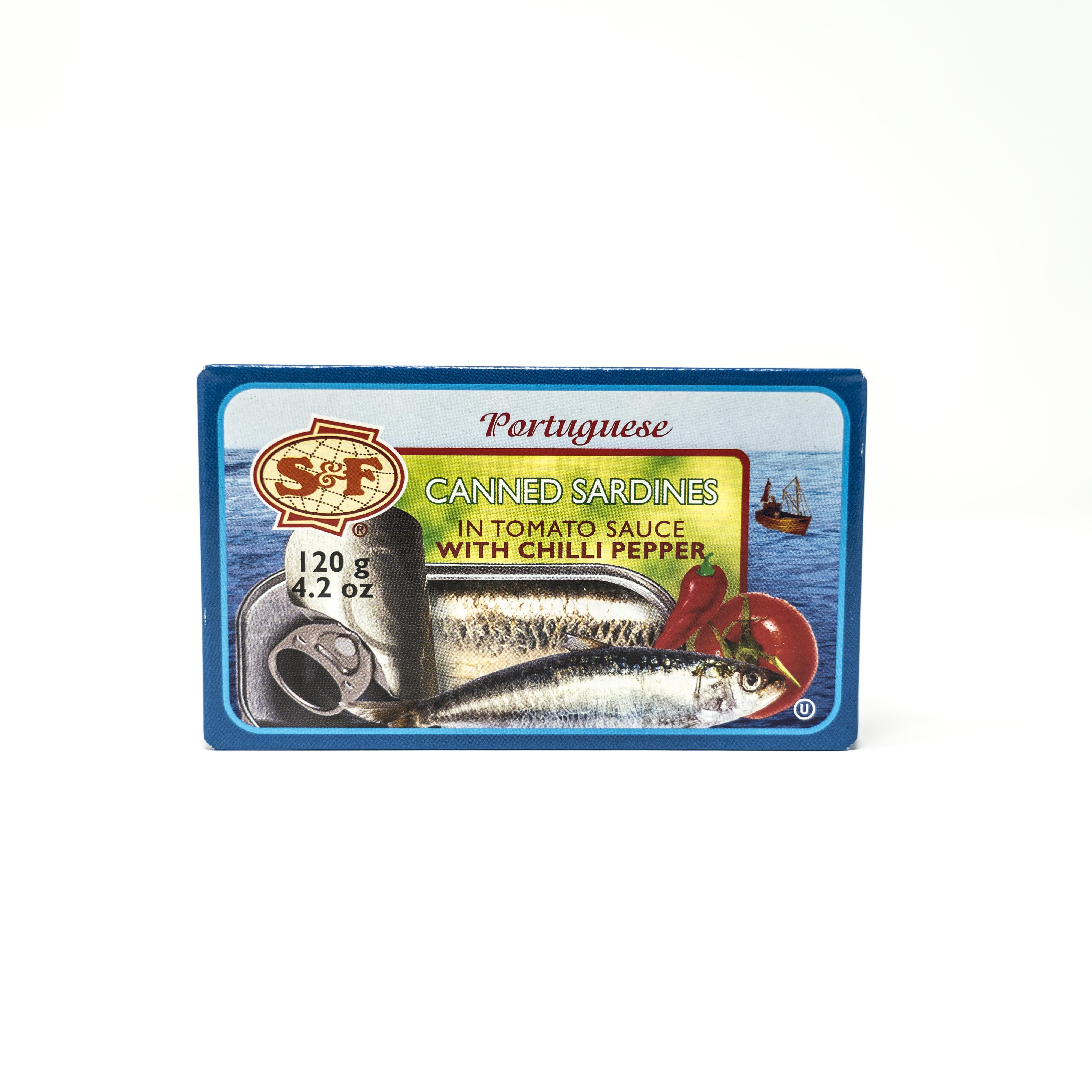 S&F Portuguese Canned Sardines in Tomato Sauce with Chilli Pepper